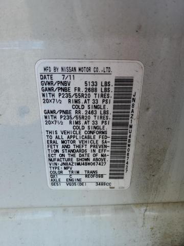 2011 NISSAN MURANO S - JN8AZ1MU4BW067427