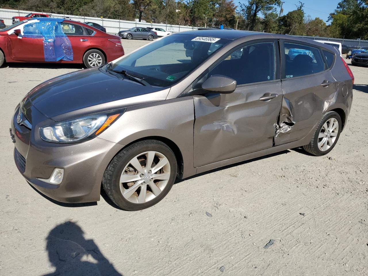 Lot #3297147510 2012 HYUNDAI ACCENT GLS