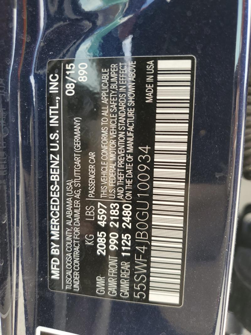 2016 MERCEDES-BENZ C 300 - 55SWF4JB0GU100934