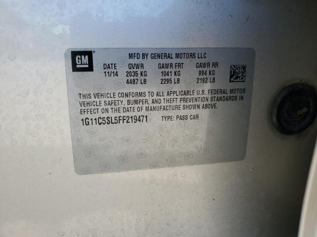 2015 CHEVROLET MALIBU 1LT 1G11C5SL5FF219471