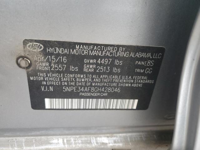 2016 HYUNDAI SONATA SPO 5NPE34AF8GH428046