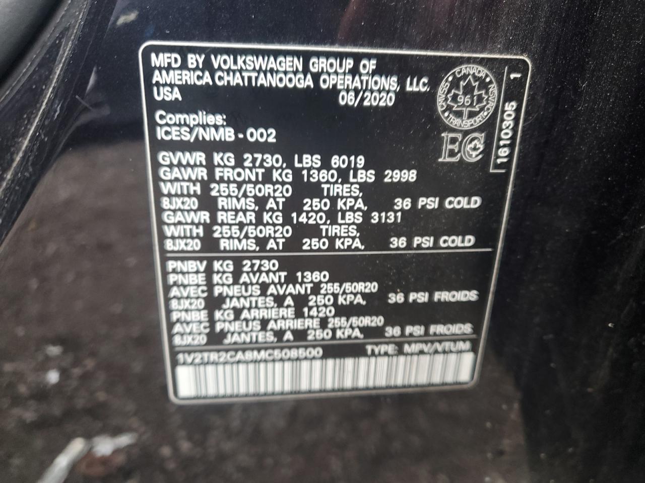 VOLKSWAGEN ATLAS SEL PREMIUM