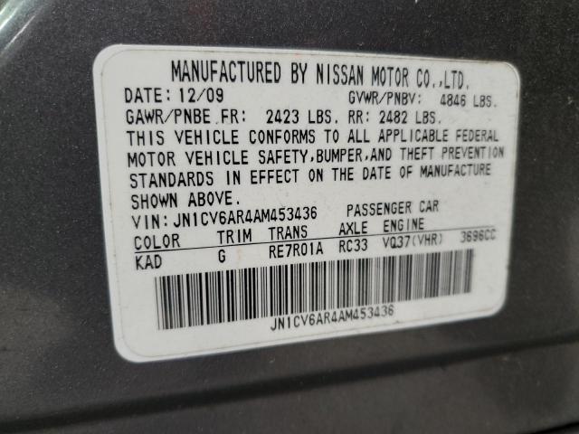 2010 INFINITI G37 - JN1CV6AR4AM453436