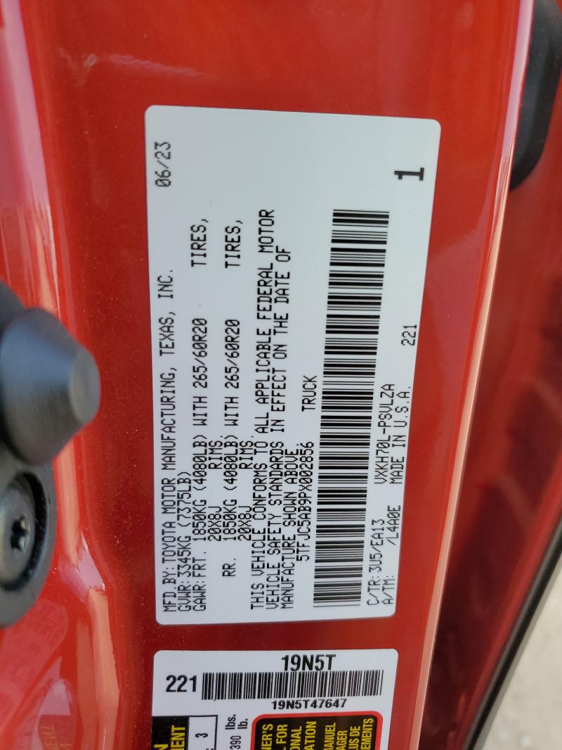 2023 TOYOTA TUNDRA CRE #3302986641