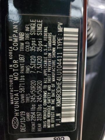 2020 HYUNDAI PALISADE S KM8R3DHE4LU104411