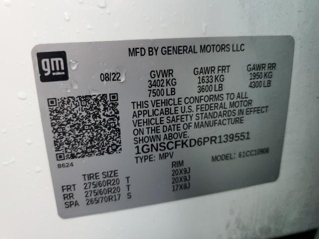 2023 CHEVROLET SUBURBAN C 1GNSCFKD6PR139551