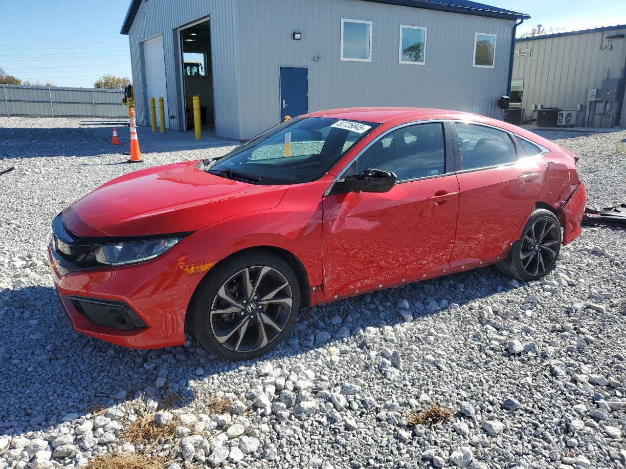 Lot #3312403124 2020 HONDA CIVIC SPOR