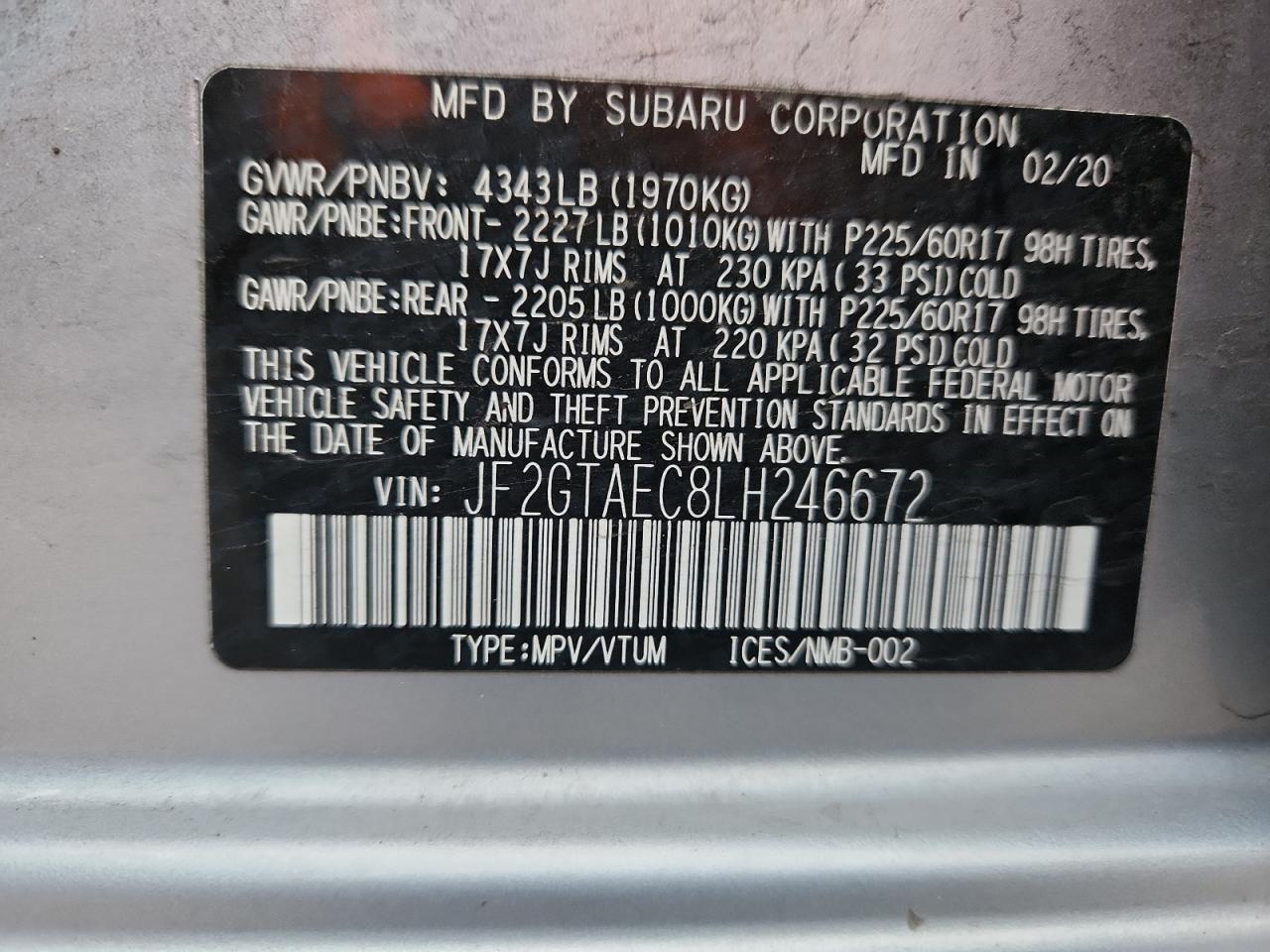 SUBARU CROSSTREK PREMIUM