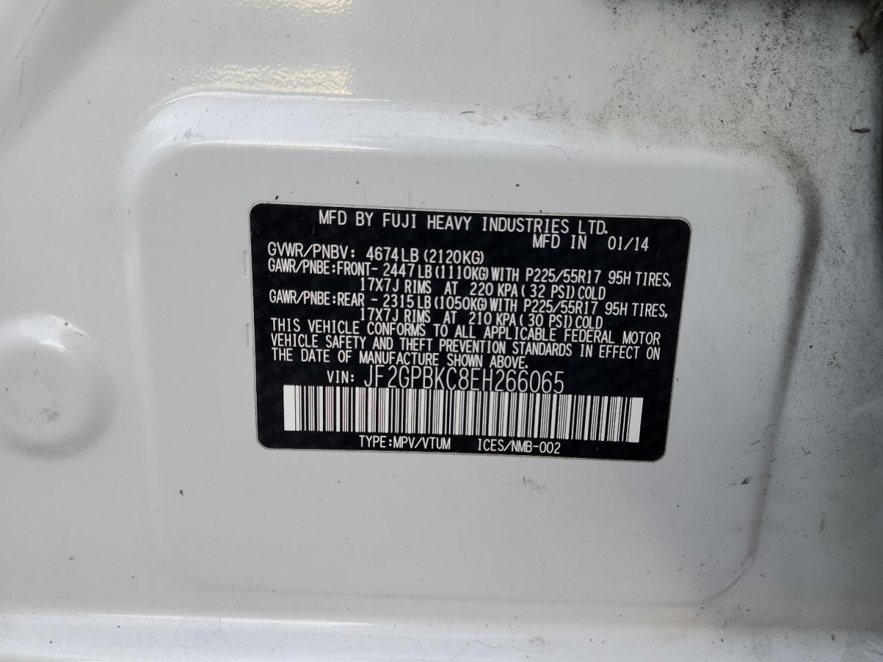 SUBARU XV 2.0I HYBRID TOURING