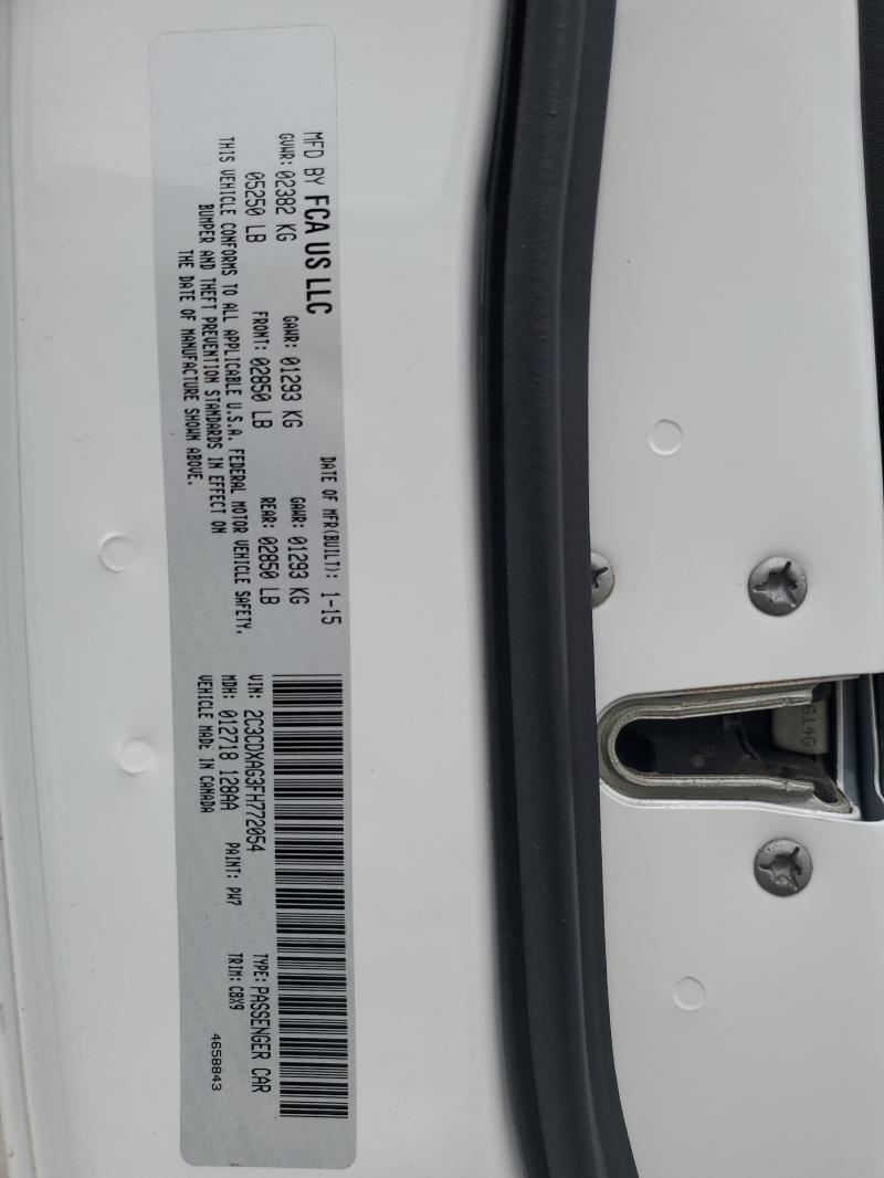 2015 DODGE CHARGER PO - 2C3CDXAG3FH772054