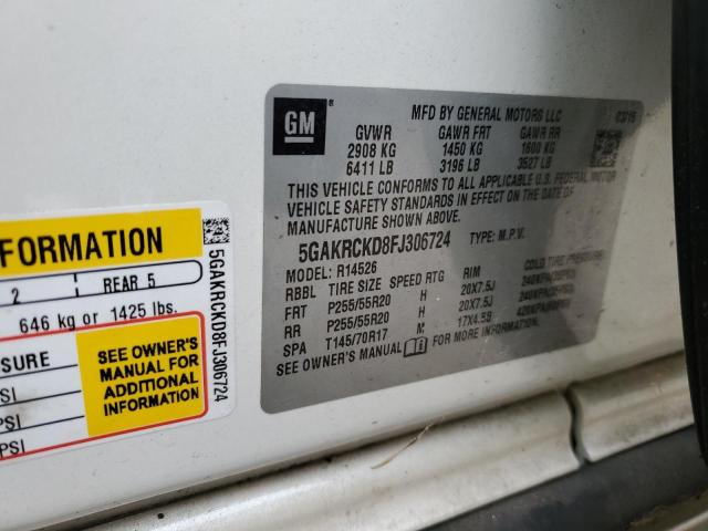 2015 BUICK ENCLAVE #3297120488