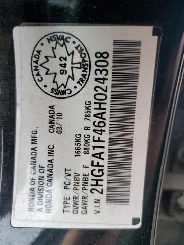 2010 HONDA CIVIC DX-G - 2HGFA1F46AH024308