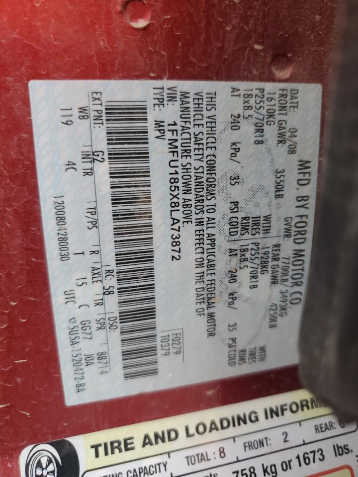 Lot #3282551907 2008 FORD EXPEDITION