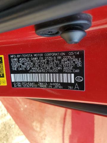 2014 LEXUS CT 200 - JTHKD5BH5E2188330