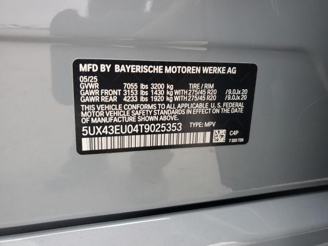 2026 BMW X5 XDRIVE5 - 5UX43EU04T9025353