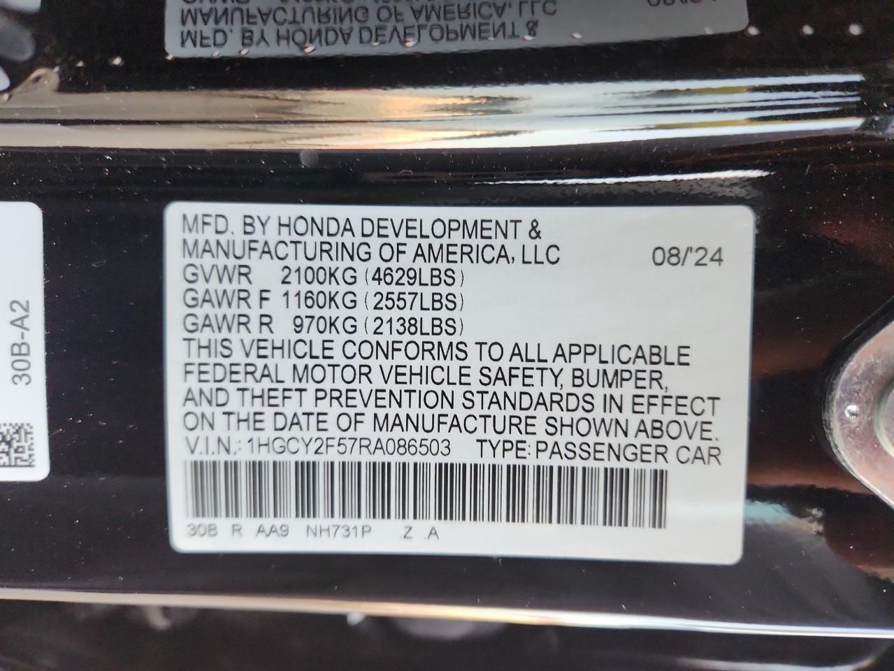 HONDA ACCORD HYBRID SPORT