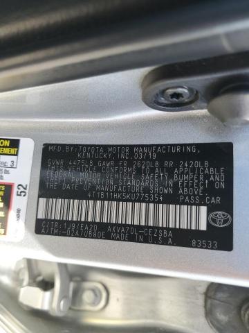 2019 TOYOTA CAMRY L - 4T1B11HK5KU775354