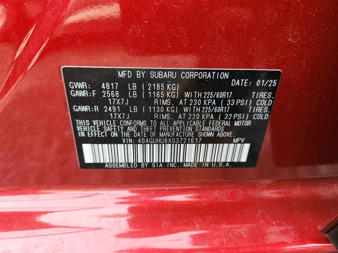 SUBARU CROSSTREK WILDERNESS