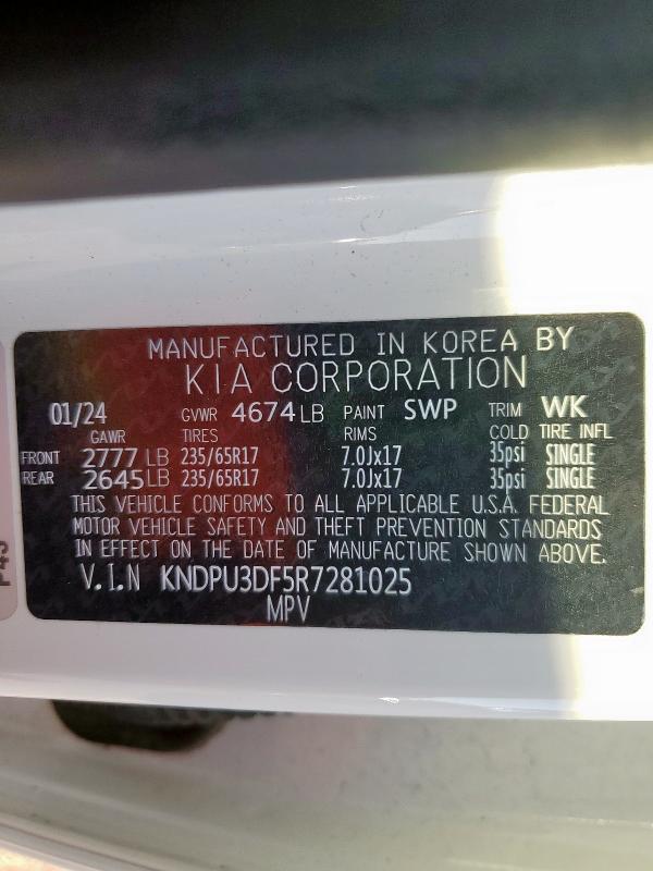 2024 KIA SPORTAGE L #3302915071