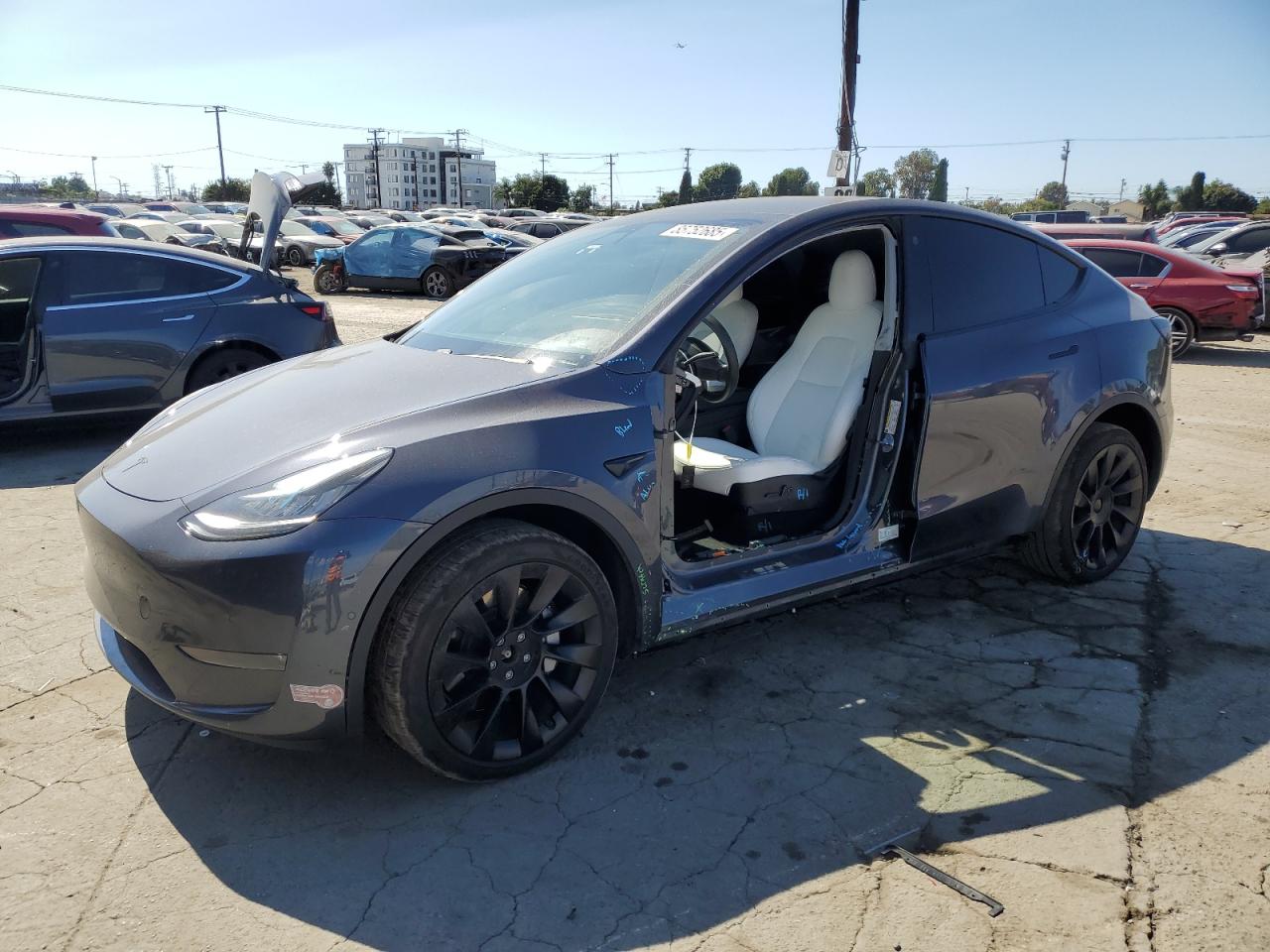 Lot #3301732329 2021 TESLA MODEL Y