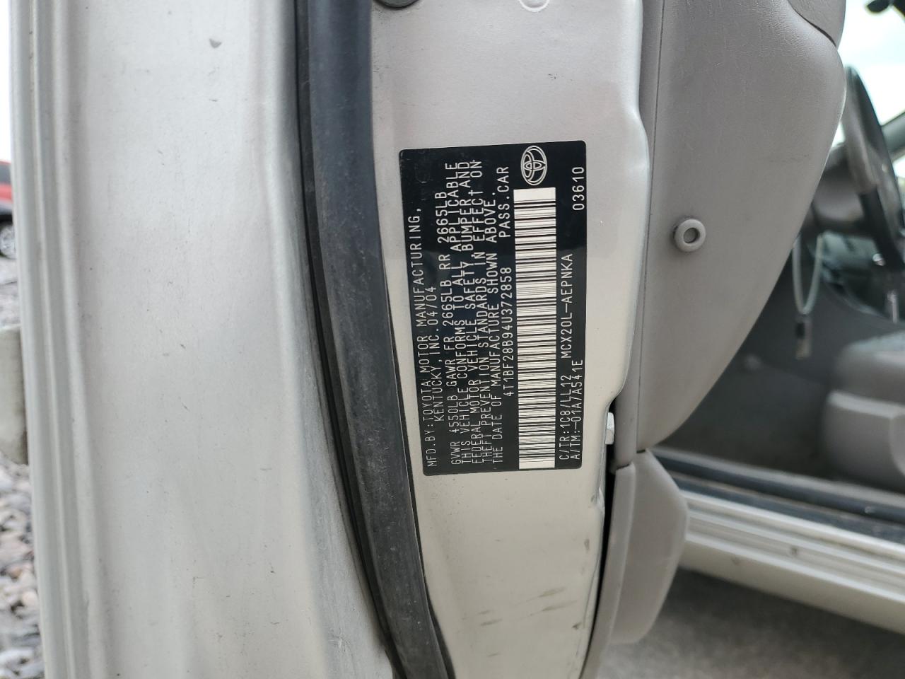 Lot #3273953811 2004 TOYOTA AVALON XL