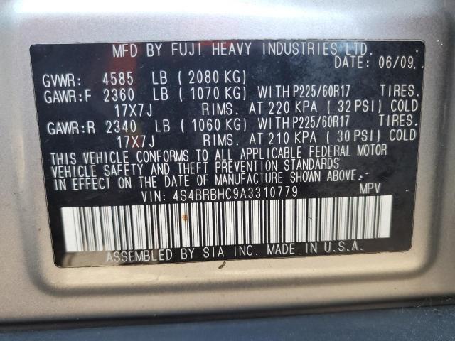 2010 SUBARU OUTBACK 2. - 4S4BRBHC9A3310779