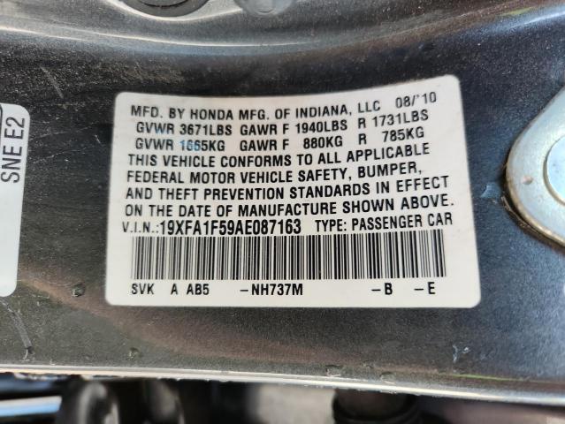 2010 HONDA CIVIC LX - 19XFA1F59AE087163