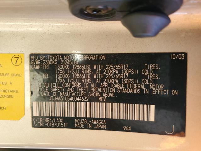 2004 LEXUS RX 330 #3284755524