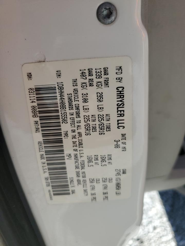 Lot #3290297217 2008 DODGE GRAND CARA