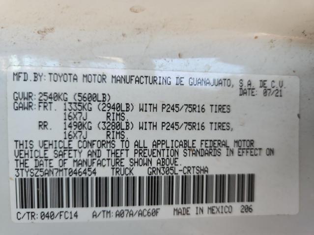 2021 TOYOTA TACOMA ACC - 3TYSZ5AN7MT046454