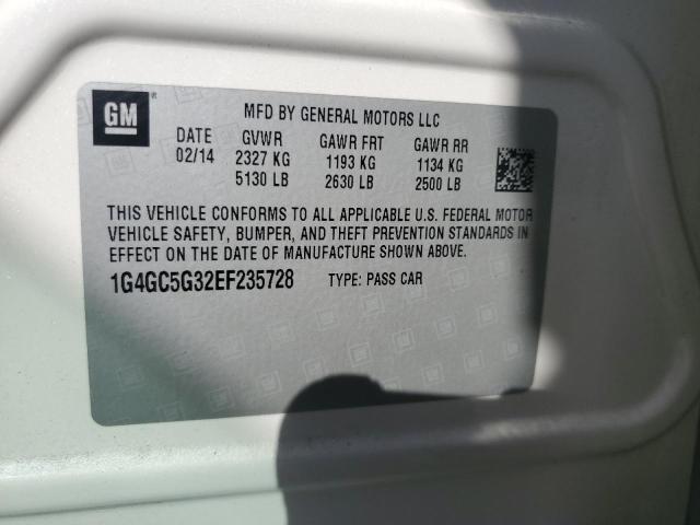 2014 BUICK LACROSSE - 1G4GC5G32EF235728