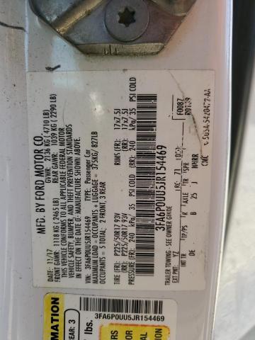 2018 FORD FUSION S H #3312452613