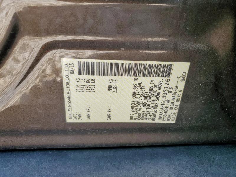 2016 NISSAN MAXIMA 3.5 #3305761752