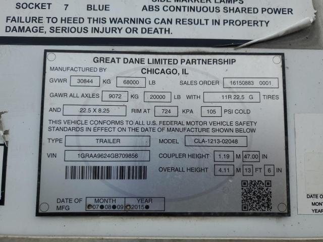 2016 GREAT DANE TRAILER #3268302078