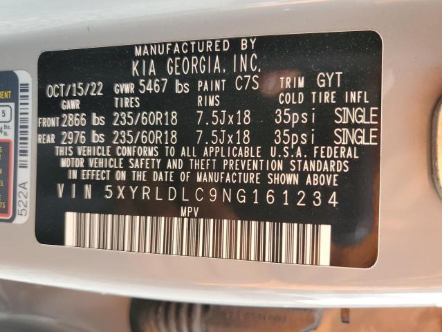 2022 KIA SORENTO S #3302913057