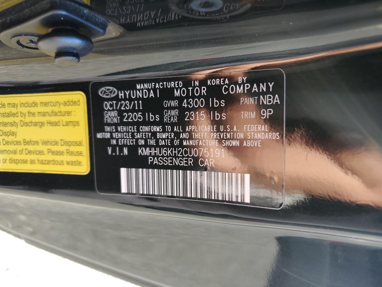 HYUNDAI GENESIS 3.8L