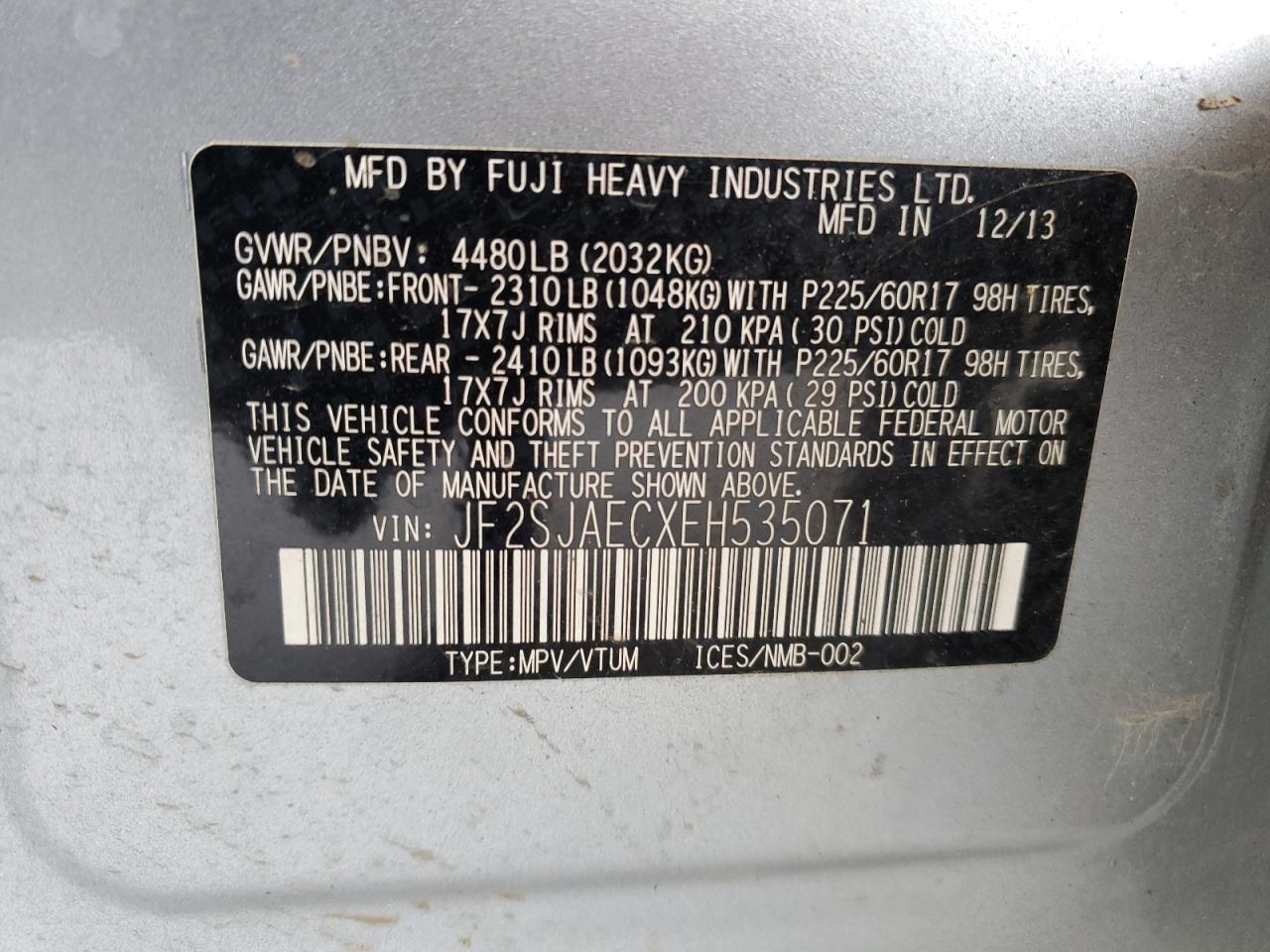 SUBARU FORESTER 2.5I PREMIUM