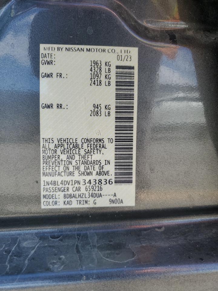 Lot #3287792113 2023 NISSAN ALTIMA SV