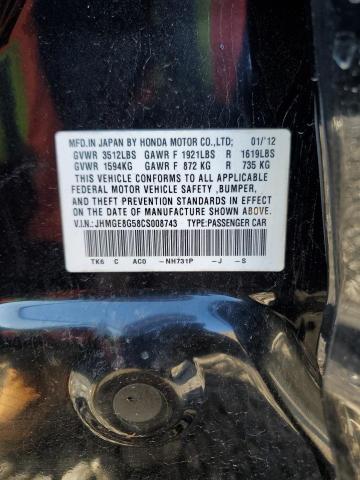 2012 HONDA FIT SPORT #3296968831