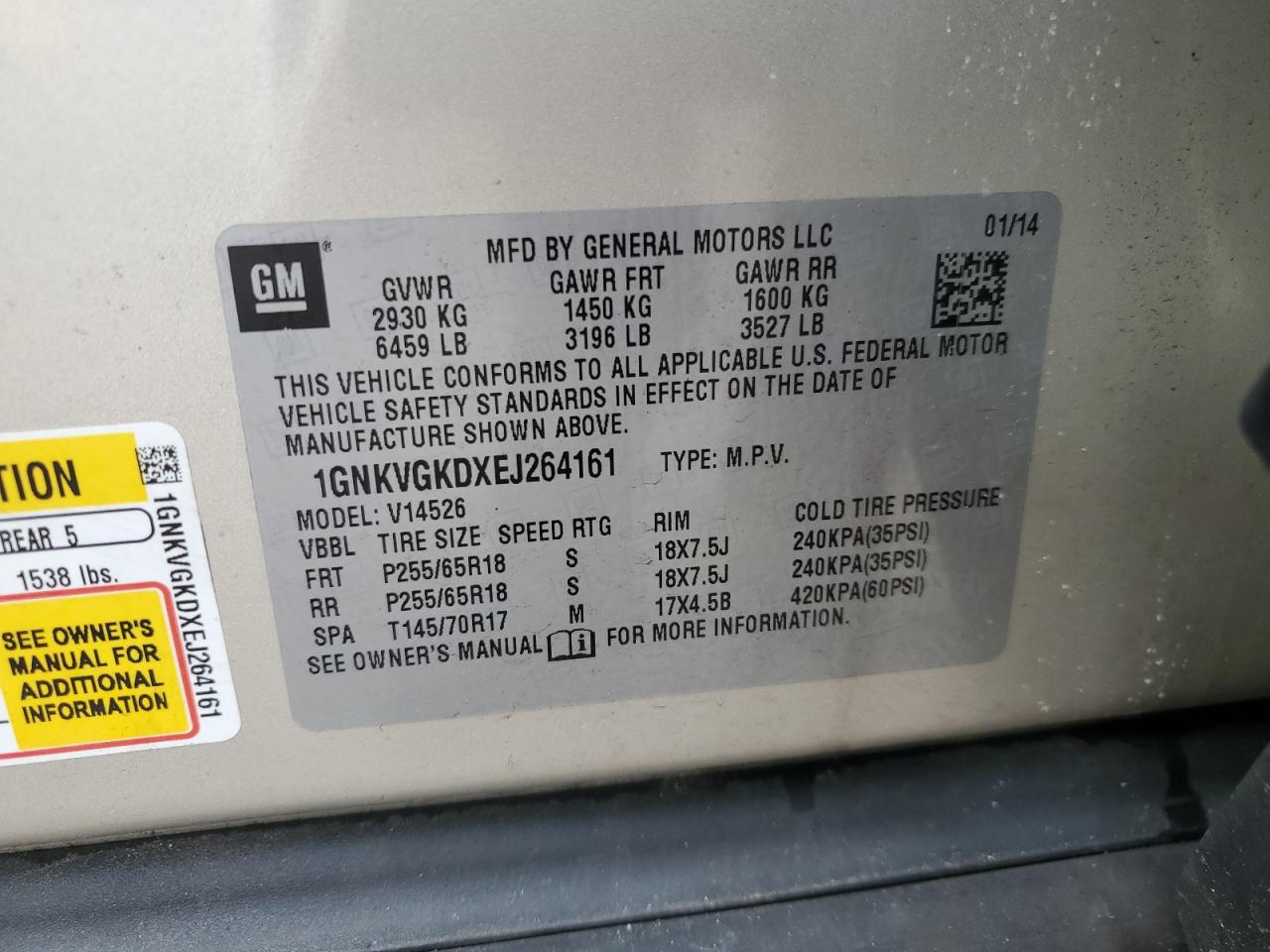 CHEVROLET TRAVERSE LT