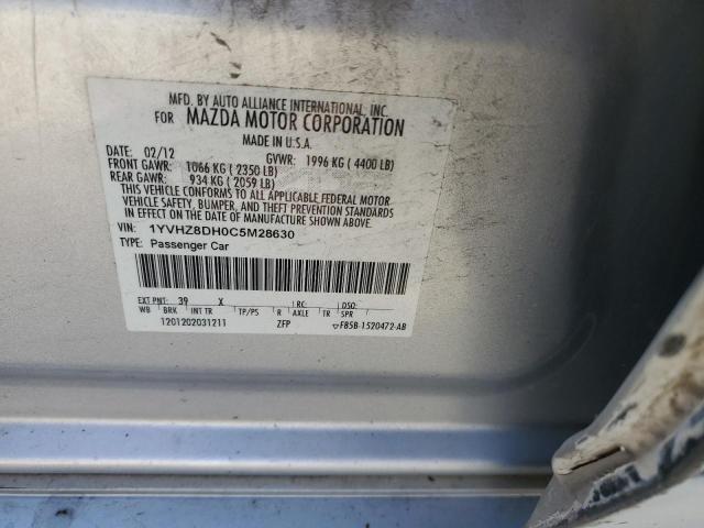 2012 MAZDA 6 I - 1YVHZ8DH0C5M28630