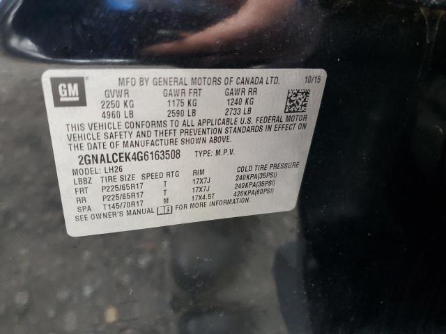 2016 CHEVROLET EQUINOX LT #3283788444