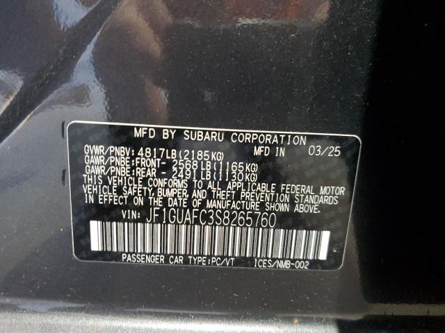 2025 SUBARU IMPREZA #3263884688