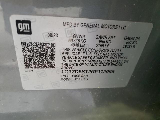 2024 CHEVROLET MALIBU LT - 1G1ZD5ST2RF112995