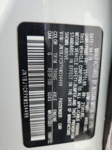 2019 NISSAN ROGUE SPOR - JN1BJ1CR7KW334499