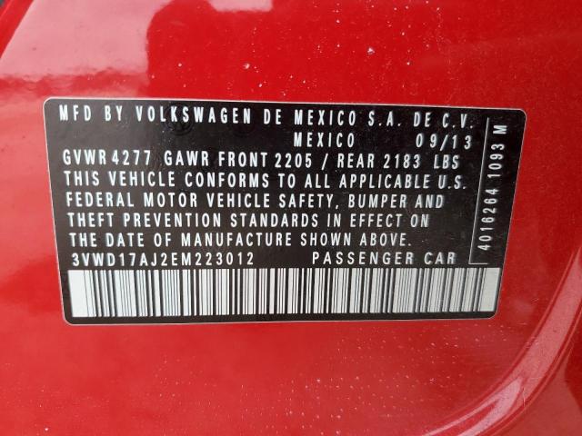 2014 VOLKSWAGEN JETTA SE - 3VWD17AJ2EM223012