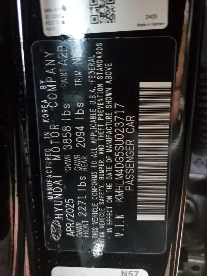 Lot #3315846181 2025 HYUNDAI ELANTRA SE