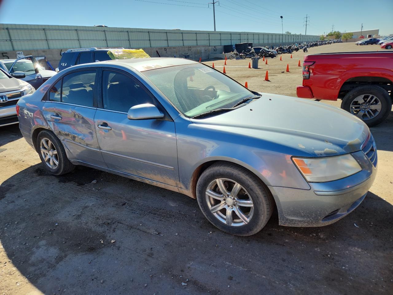 Lot #3280325965 2009 HYUNDAI SONATA GLS