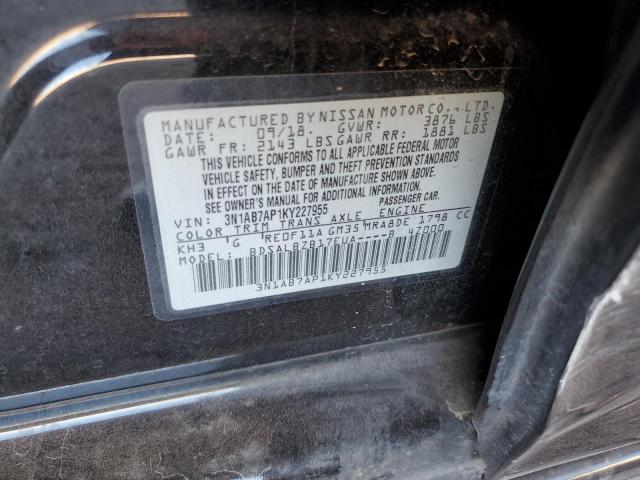 2019 NISSAN SENTRA S - 3N1AB7AP1KY227955