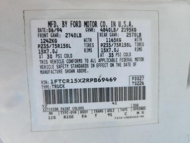 1994 FORD RANGER SUP #3278978110